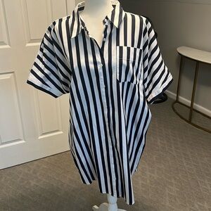 ****SOLD**** A New Day striped button up dress.
